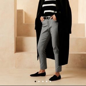 NWT Banana Republic Curvy Sloan Pants - Petite 2 & 4 - Gray